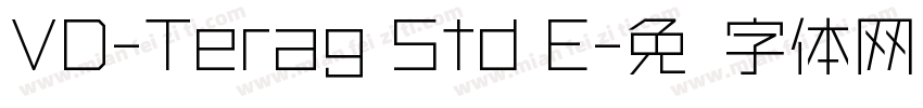 VD-Terag Std E字体转换
